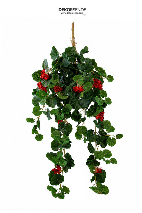Yapay Sardunya Sarmaşık Sarkıt Kırmızı 105 Cm