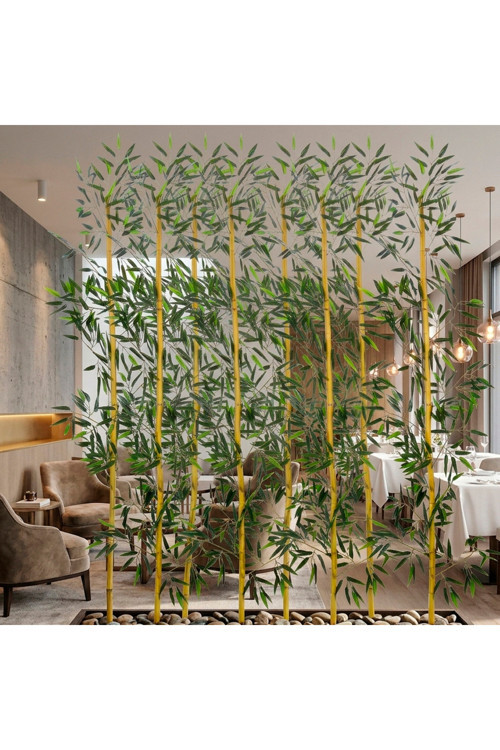 Dekoratif 10'Lu Bambu Seperatör Seti 170 Cm