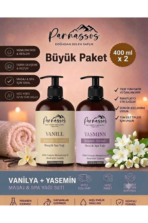 Vanilya & Yasemin Aromalı Masaj Yağı – Çiçeksi Ve Yumuşak Koku, İpeksi Dokunuş Ve Rahatlatıcı Masaj