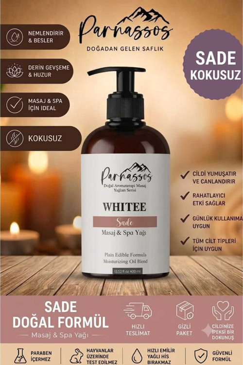 Sade Masaj Yağı 400 Ml – Kokusuz Formül – Büyük Boy – Kolay Yayılım – Konforlu Masaj Deneyimi