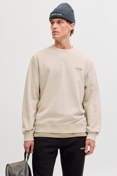 Erkek Gögüs Minimal Logo Baskili Sweatshirt - Archive