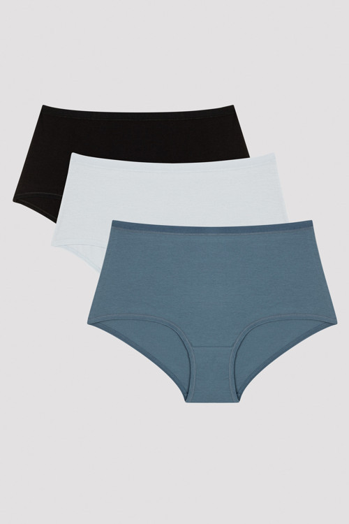 Blue Dream 3lü Highwaist Slip Külot