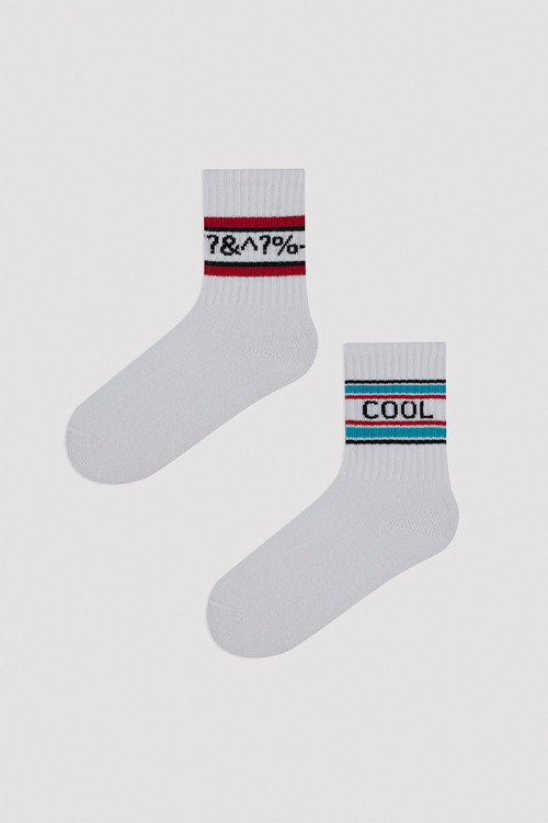 Erkek Çocuk Cool 2 li Tenis Soket Çorap
