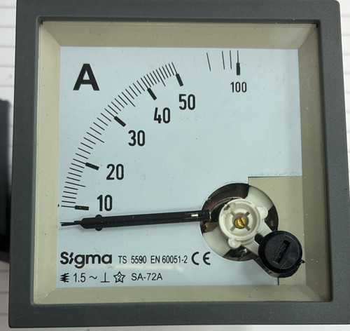 SA72A-D030 72x72 Analog Ampermetre