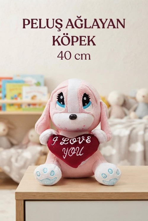 Kalpli Üzgün Köpek 40 cm Sevimli Konforlu: Peluş Uyku Yastığı Ve Sarılma Arkadaşı Dekoratif Oyuncak