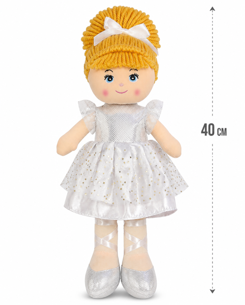 40 cm Kanatlı Bez Balerin Bebek – Yumuşak Peluş Kumaşlı Oyuncak Bebek