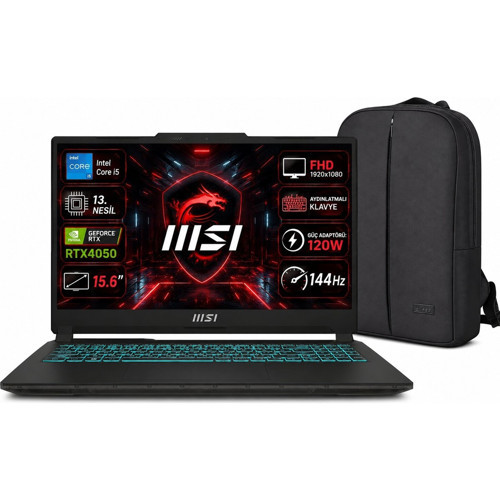 Cyborg 15 A13VE-2268XTRNN Intel Core I5 13420H 32GB 512GB SSD RTX4050 Windows 11 15.6" Fhd Taşınabilir Bilgisayar +