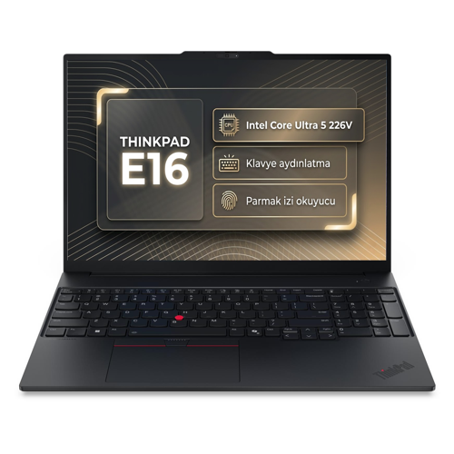 ThinkPad E16 Gen 3 Intel Core Ultra 5 226V 16GB 512GB SSD 16" Freedos Laptop 22AY0035TX