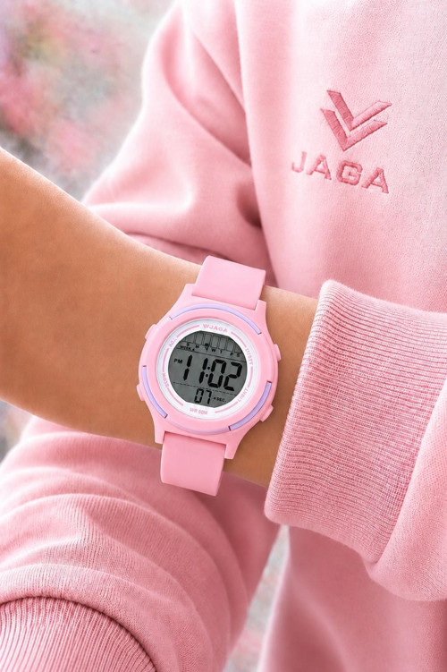 Unisex Dijital Çocuk Kol Saati 50 Mt Su Geçirmez Spor Silikon Kordonlu Alarm-Kronometreli JG.6
