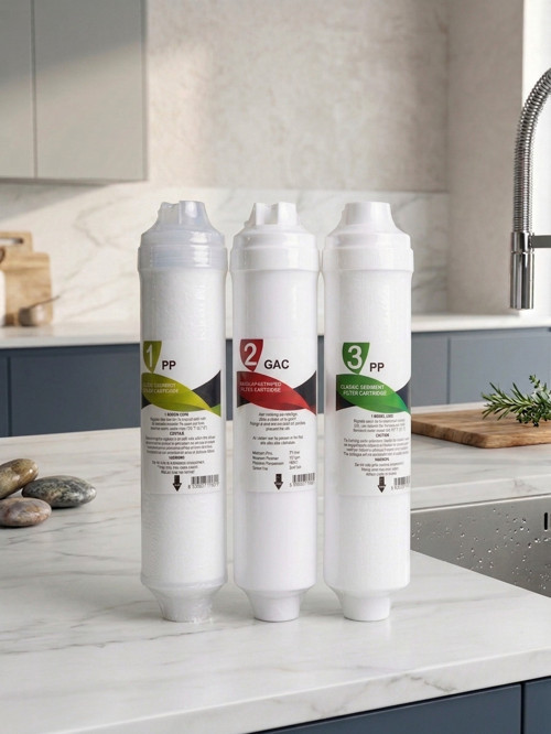 Su Arıtma Cihazıiçin 3lü Filtre Seti (Sediment - Aktif Karbon - Blok Karbon Filtreler) Ideal Mağaza