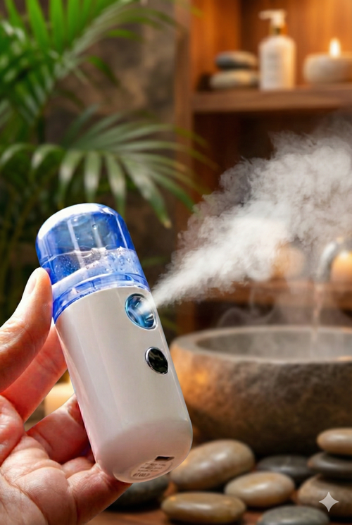 Şarjlı Mini Yüz Nemlendirici Dezenfektan Cihazı Mist Sprayer
