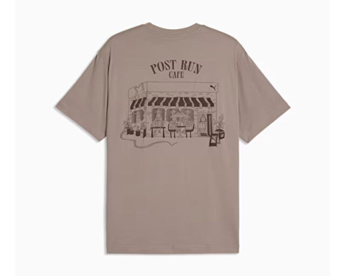 GRAPHIC PUMA CAFE TEE Erkek Günlük Tişört 63676281 Gri