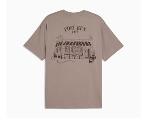 GRAPHIC PUMA CAFE TEE Erkek Günlük Tişört 63676281 Gri