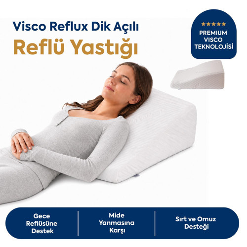Viscotherm Reflux Dik Açılı Silk Kumaş Reflü Yastığı 65x60x20 cm