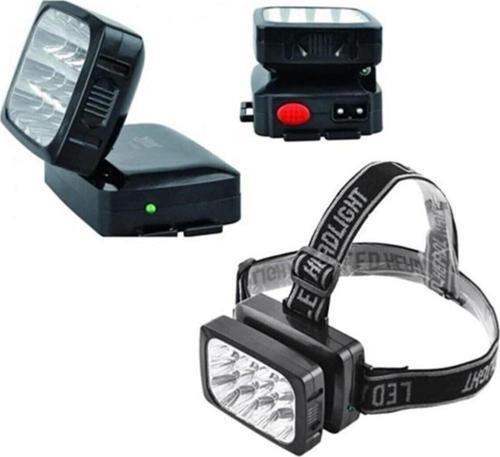 12 Ledli Şarjlı Kafa Lambası Power Ledli Kafa Feneri Tepe Lambası