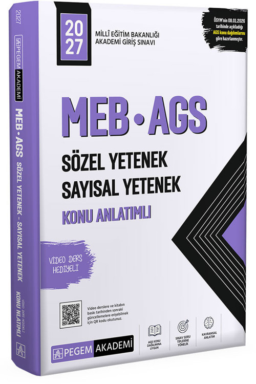 2027 MEB AGS Konu Anlatımlı Sözel Yetenek Sayısal Yetenek