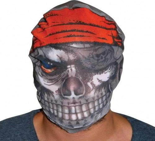 Kafaya Tam Geçmeli Bez Korsan Maskesi - Streç Korku Maskesi - 3D Baskılı Maske Model 4