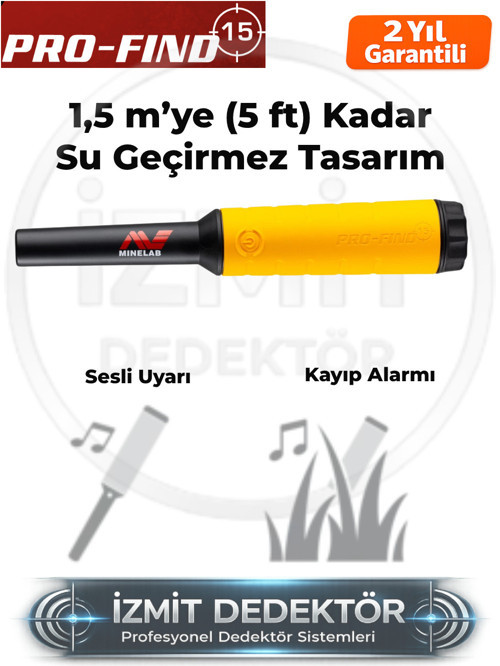 Minelab PRO-FIND 15 Pinpointer Metal Dedektörü – İzmit Dedektör