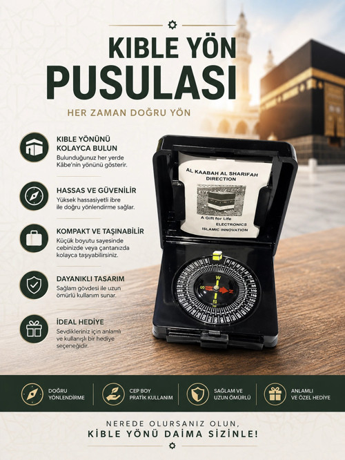 Özel Kutulu Kıble Tayini Için Pusula (0177)