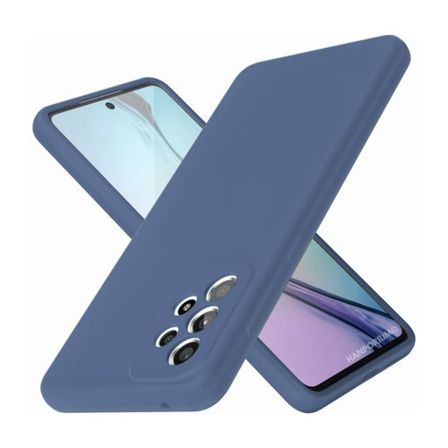 Samsung Galaxy A33 Uyumlu Silikon Kılıf - Pastel Renk Tonu Kamera Korumalı Esnek Kapak - Lacivert