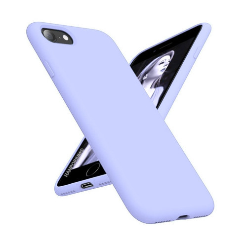 Apple iPhone 7 Uyumlu Silikon Kılıf - Pastel Renk Tonu Kamera Korumalı Esnek Kapak - Lila