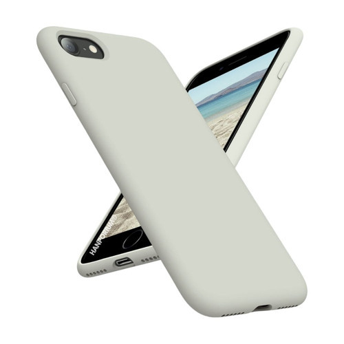 Apple iPhone 7 Uyumlu Silikon Kılıf - Pastel Renk Tonu Kamera Korumalı Esnek Kapak - Gri