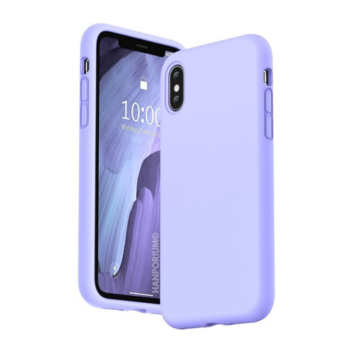Apple iPhone X Uyumlu Silikon Kılıf - Pastel Renk Tonu Kamera Korumalı Esnek Kapak - Lila