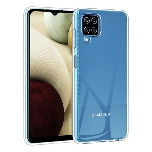 Samsung Galaxy A12 Uyumlu Silikon Kılıf - Pastel Renk Tonu Kamera Korumalı Esnek Kapak - Şeffaf