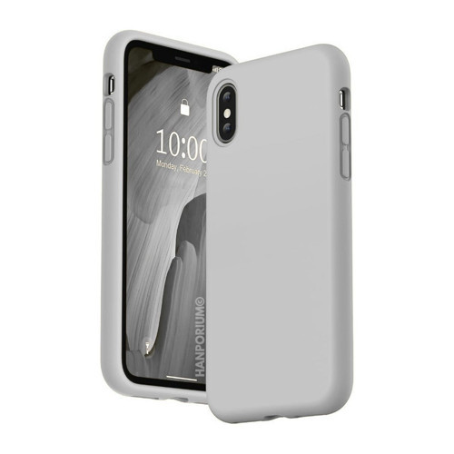 Apple iPhone X Uyumlu Silikon Kılıf - Pastel Renk Tonu Kamera Korumalı Esnek Kapak - Gri