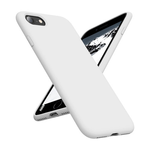 Apple iPhone 7 Uyumlu Silikon Kılıf - Pastel Renk Tonu Kamera Korumalı Esnek Kapak - Beyaz