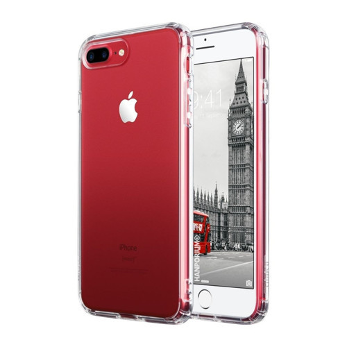 Apple iPhone 8 Plus Uyumlu Silikon Kılıf - Pastel Renk Tonu Kamera Korumalı Esnek Kapak - Şeffaf