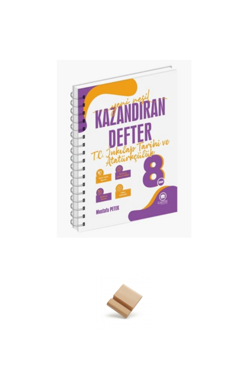Çanta 8. Sınıf 2027 LGS İnkılap Tarihi Kazandıran Defter + Telefon Standı