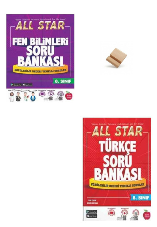 Newton LGS 2027 8. Sınıf All Star Fen Bilimleri ve Türkçe Soru Bankası + Telefon Standı