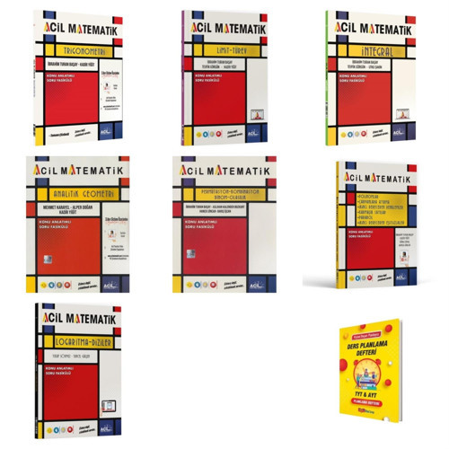 AYT 2027 Matematik Fasikülleri 7li Set Acil + Planlama Defteri