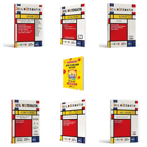 TYT 2027 Matematik Fasikülleri Acil 6lı Set + Planlama Defteri