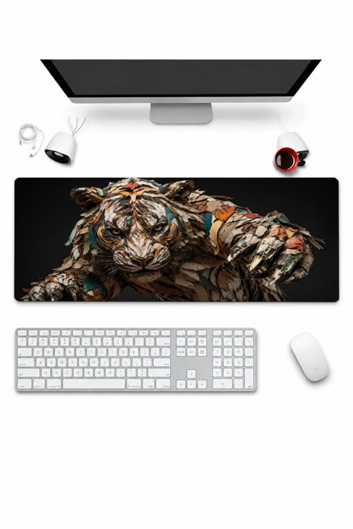 SonicTouch Klavye Mousepad 32x70cm Dikişsiz Pürüzsüz Sıvı Geçirmez Kaymaz Taban Kağıttan Kaplan