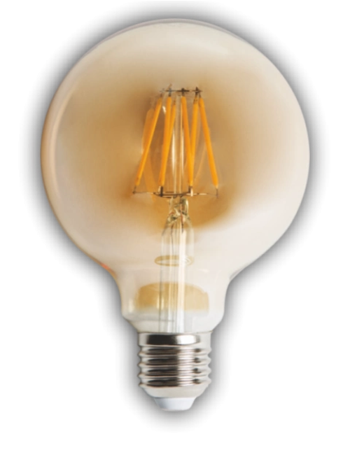 1 Adet CATA CT 4286 Glop Led Rustik Ampul 6W Amber Işık E27 Duy