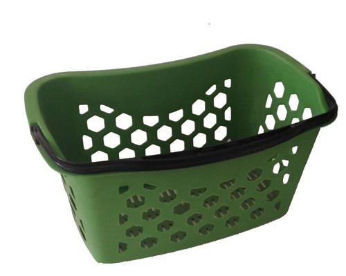 5 Adet Fasulye Tipi-Oval Plastik Alışveriş Sepeti - Market El Sepeti