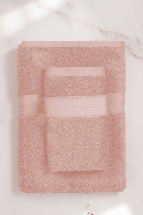 2 Parça Battal Lüks Premium Banyo Spa Havlu Takımı 90X160 Cm Somon