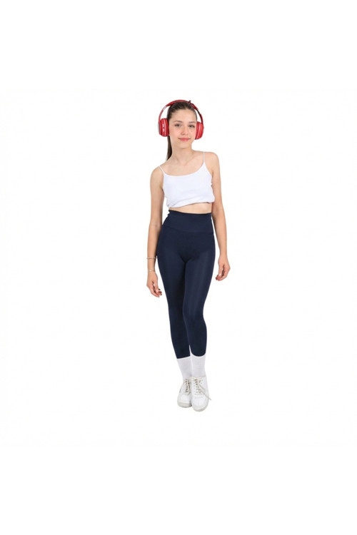 Kız Çocuk Okul Yüksek Bel, Koşu, Yürüyüş, Casual, Spor, Atletik, Egzersiz, Fittness Tayt