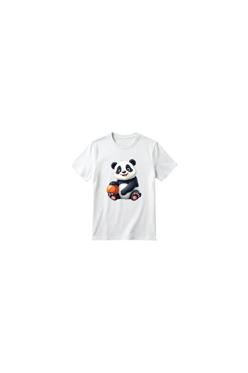 Unisex Kız Erkek Çocuk Baskılı Bisiklet Yaka Kısa Kollu Pamuklu Günlük T-Shirt