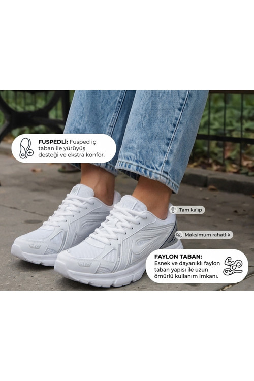 Unisex Rahat Günlük Sneaker Spor Yürüyüş Ayakkabı