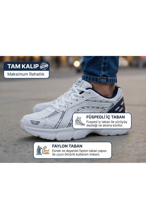 Unisex Rahat Günlük Sneaker Spor Yürüyüş Ayakkabı