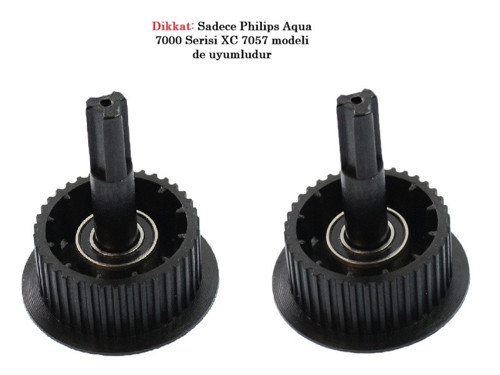 Philips Aqua 7000 Serisi XC 7057 Uyumlu Fırça Mekanik Dişlisi - 2 Adet