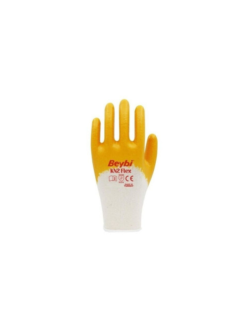Nitril Pmk Kn2 Flex 9 Beden Nitril Kaplı Pamuk Eldiven (3121X)¾ Nitril Kaplıdır