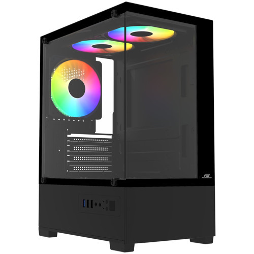 Pb-M5001B 500W 3-12Cm Rainbow Fanlı Usb 3.0 Seaview M-Atx Gaming Siyah Kasa Boş Bilgisayar Kasası