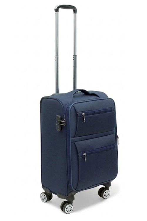 Lüx Kumaş Valiz 4 Teker Valiz Küçük Boy Valiz 360 Derece Taşınan Valiz Küçük Kumaş Valiz Kabin Valiz 55X25X35 Cm