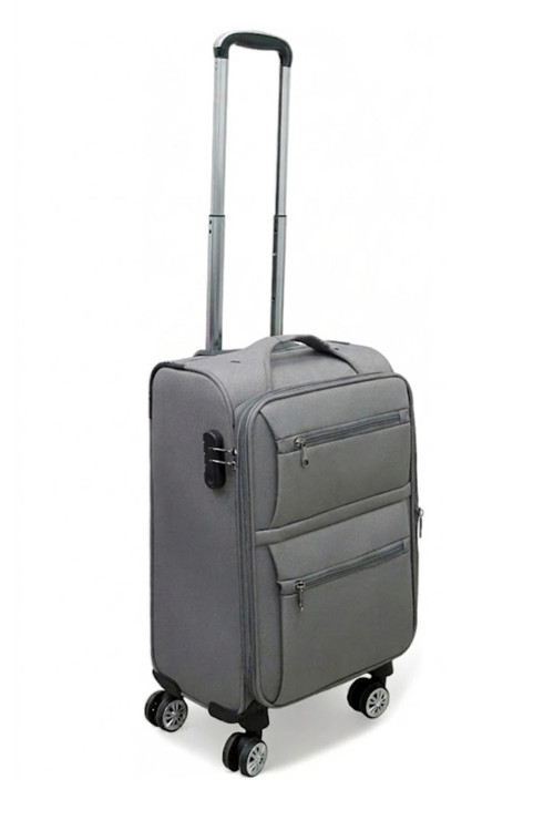Lüx Kumaş Valiz 4 Teker Valiz Küçük Boy Valiz 360 Derece Taşınan Valiz Küçük Kumaş Valiz Kabin Valiz 55X25X35 Cm