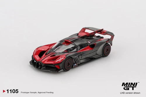 1105 Bugatti Car Red Ultimate 2026 1/64 Model Araba