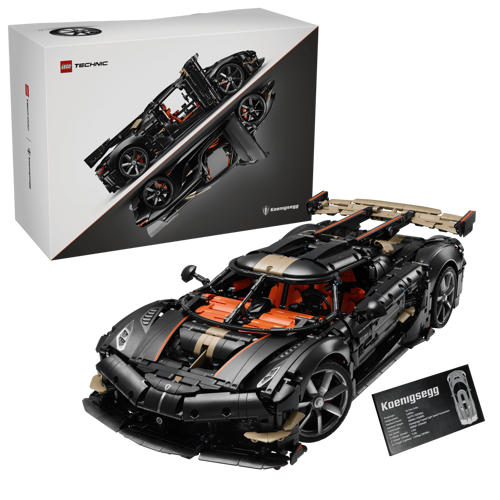 Technic Koenigsegg Sadair’s Spear Mega Araba 42232 - Yetişkinler İçin Mühendislik Modeli Yapım Seti (4104 Parça)